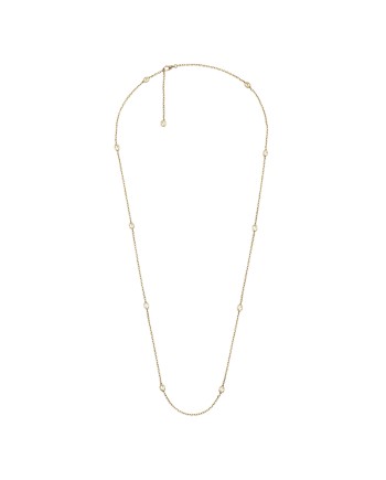 Long collier entrelacé Gucci en or jaune avec détails Double G