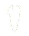 Long Gucci Interlocking Necklace in Yellow Gold with Double G Details