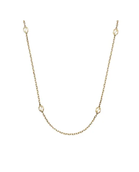 BULINLIN Collana Lunga Donna A Strati Oro – Catena Doppia Con Perline, Elegante Gioiello Per Maglione E Abiti