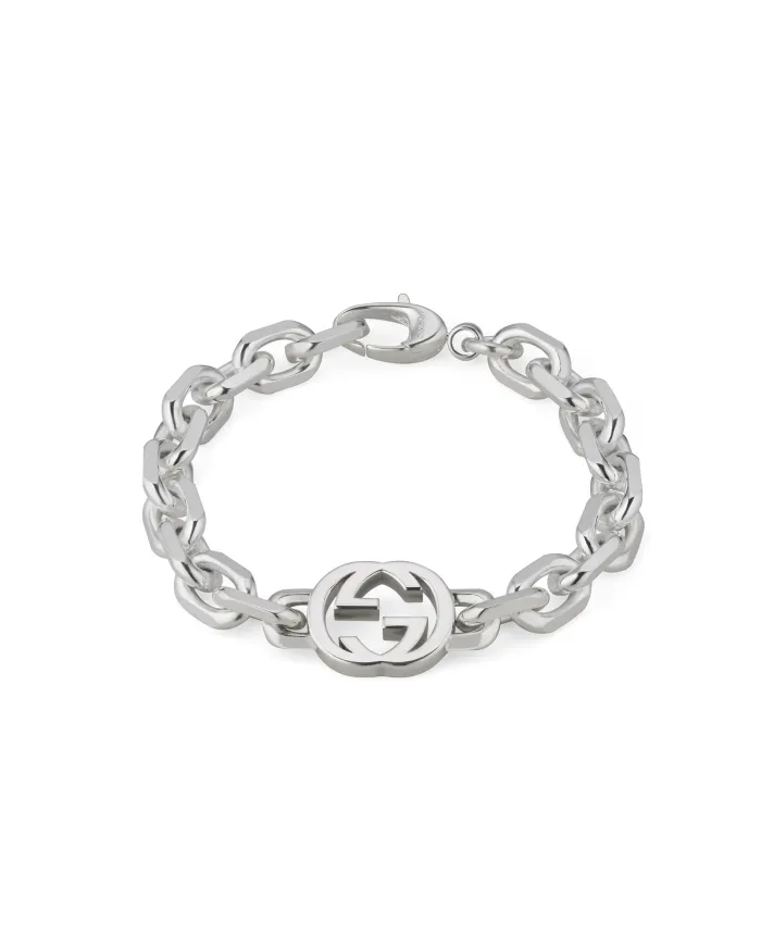 Bracciale Gucci Interlocking G in Argento