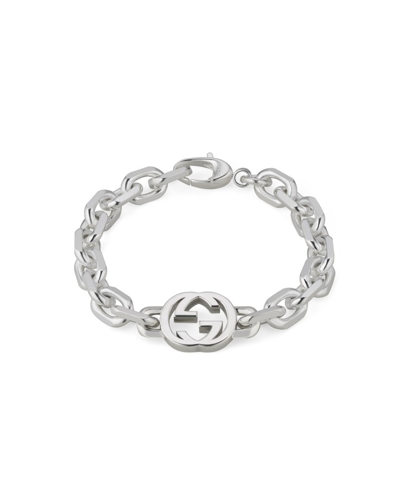 Bracciale Gucci Interlocking G in Argento