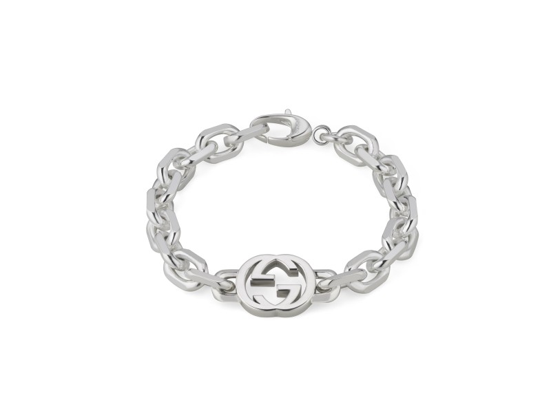 Gucci Interlocking G Bracelet in Silver