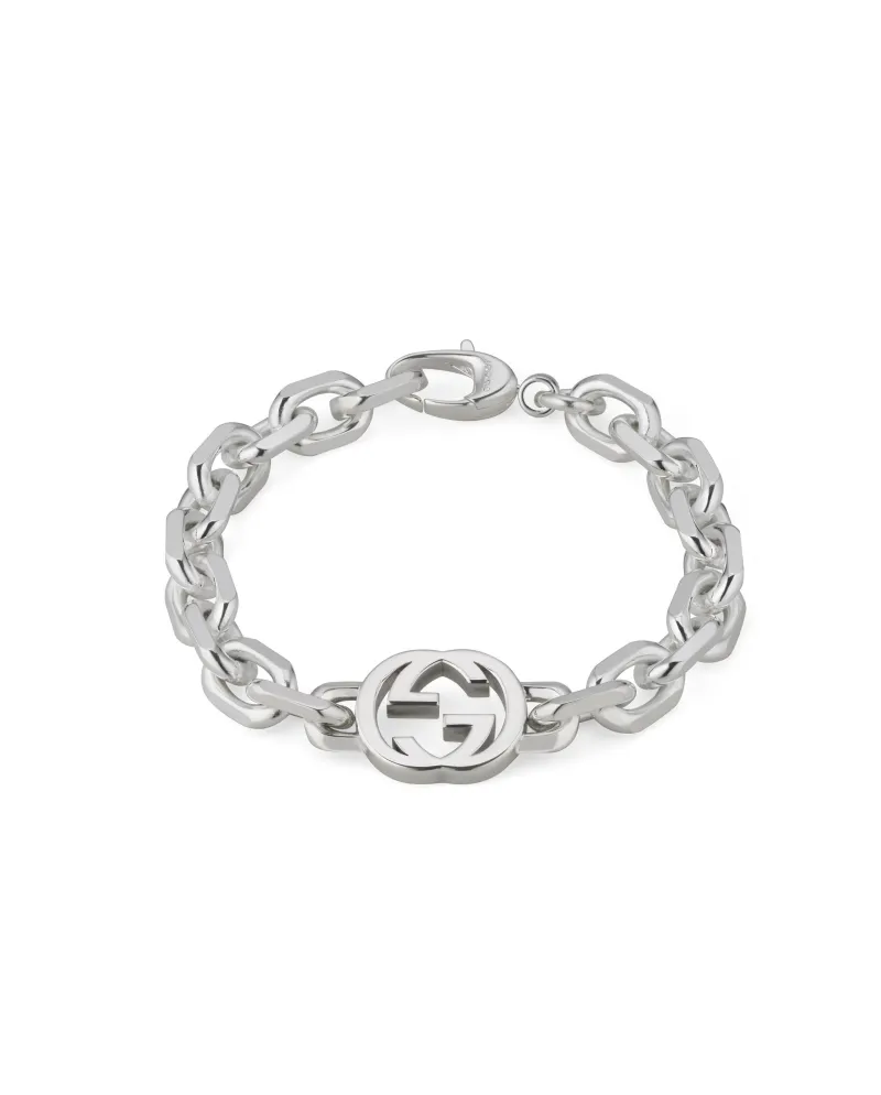 Gucci Interlocking G Bracelet in Silver