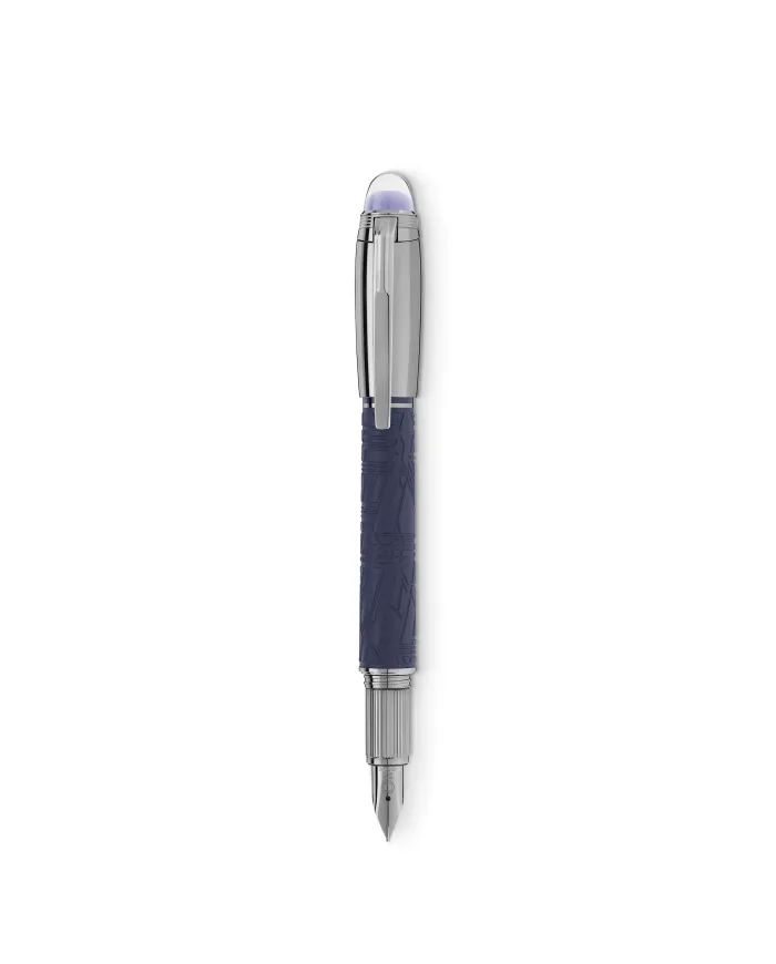 Montblanc Starwalker SpaceBlue Doué Resin Silographic Pen