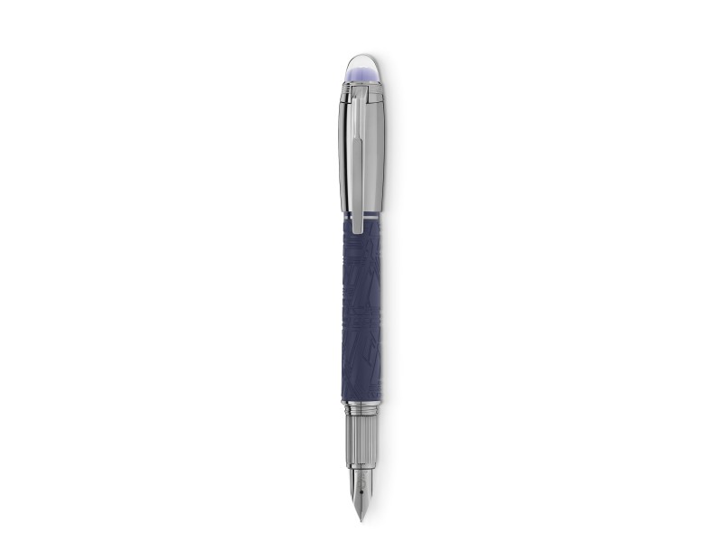 Montblanc Starwalker SpaceBlue Doué Resin Silographic Pen
