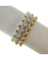Rajola Kesia bracelet with Multicolor Pearls and Hematite