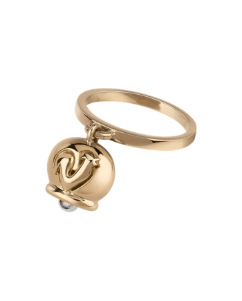 Bague Chantecler Capri avec Campanella en or jaune et diamants