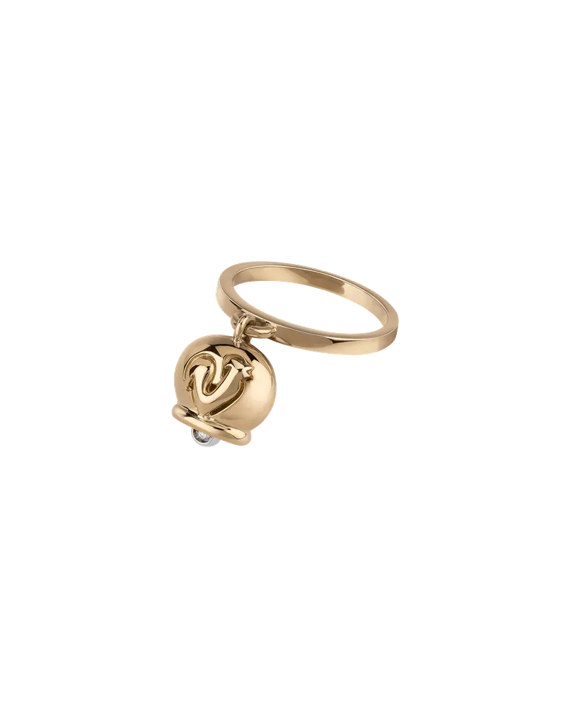 Bague Chantecler Capri avec Campanella en or jaune et diamants
