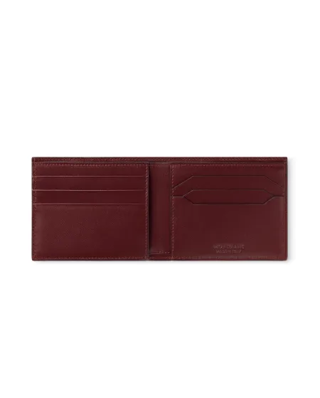 Portafoglio Montblanc Meisterstück a 6 Scomparti in Pelle Bordeaux