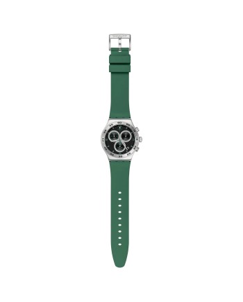 Swatch Carbonic Green Chronograph Watch