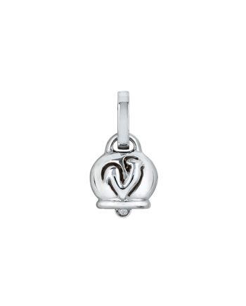 Pendentif Chantecler petit Campanella en or blanc et diamants