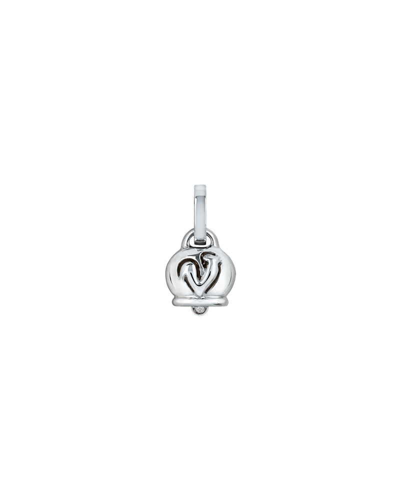 Pendentif Chantecler petit Campanella en or blanc et diamants