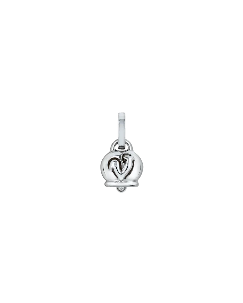 Pendentif Chantecler petit Campanella en or blanc et diamants