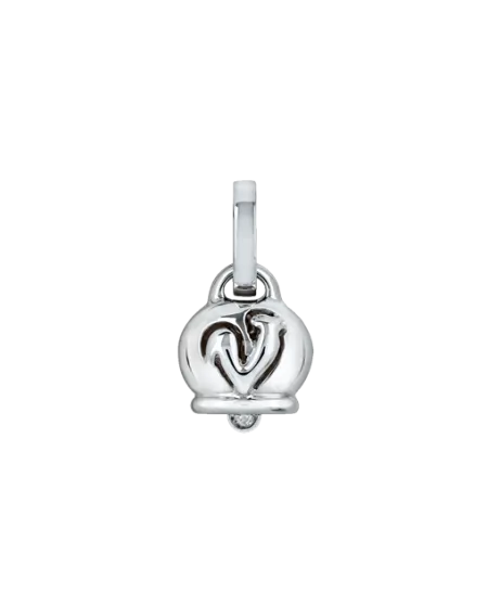 Chantecler small Campanella pendant in white gold and diamonds