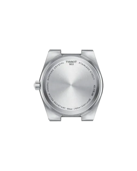 Tissot PRX watch with light green dial and 35 mm steel bracelet