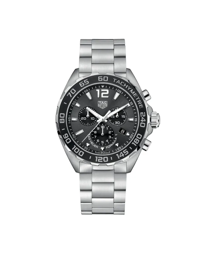 Tag Heuer Formula 1 Chronograph with Gray Dial and Steel Bracelet