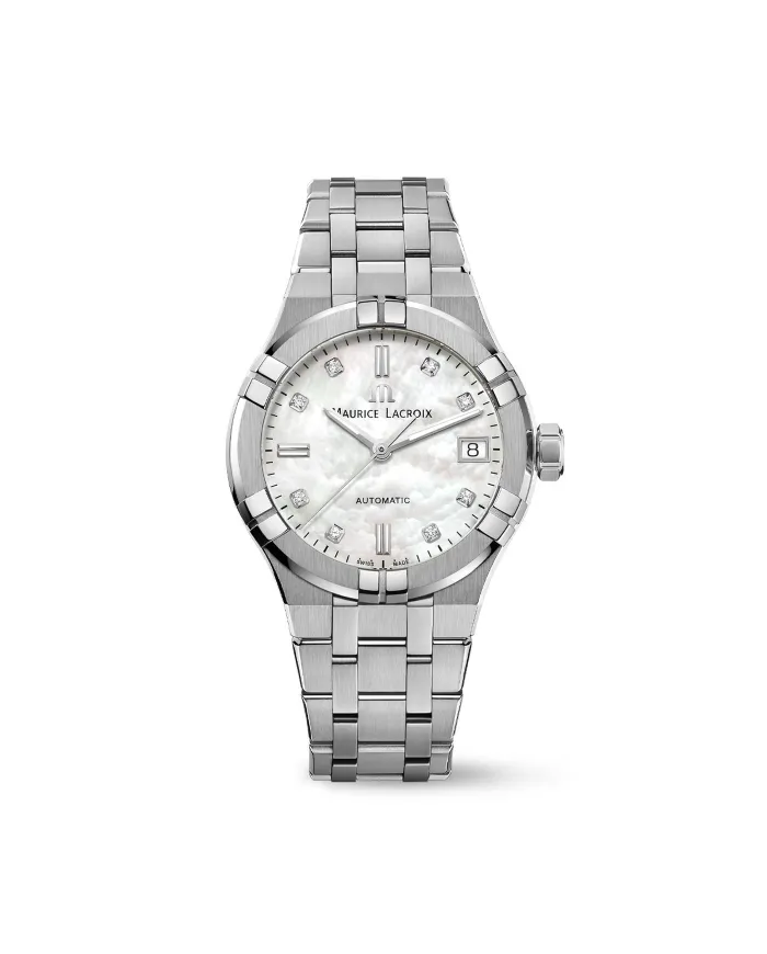 Orologio Maurice Lacroix Aikon Automatic Date 35 mm con Diamanti