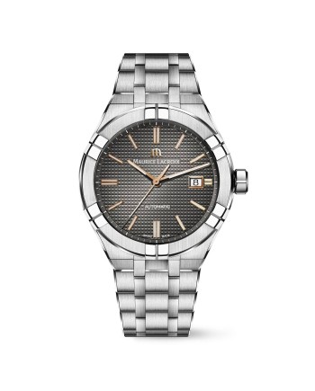 Montre Maurice Lacroix Aikon automatique 42 mm avec cadran anthracite et bracelet en acier
