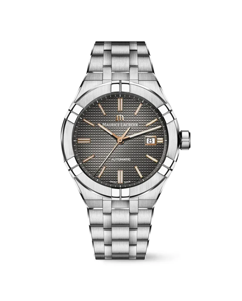 Orologio Maurice Lacroix Aikon Automatic 42 mm con Quadrante Antracite e Bracciale in Acciaio Orologio Maurice Lacroix Aikon Automatic 42 mm con Quadrante Antracite e Bracciale in Acciaio