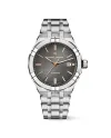 Orologio Maurice Lacroix Aikon Automatic 42 mm con Quadrante Antracite e Bracciale in Acciaio