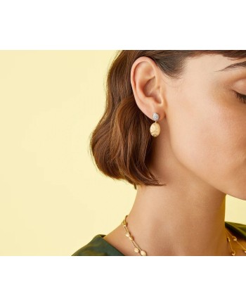 Boucles d'oreilles Marco Bicego Siviglia en or jaune avec diamants