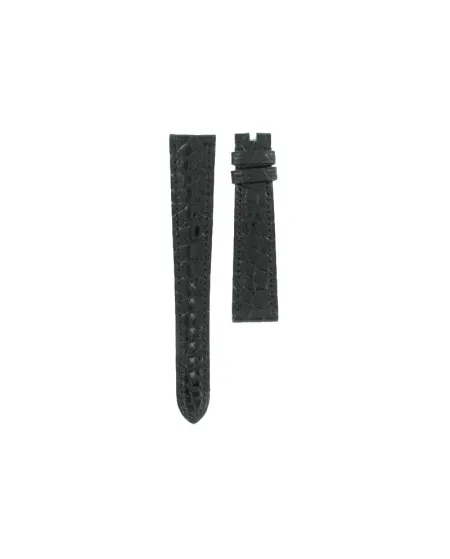 Bracelet en cuir noir Omega 18 x 14 mm