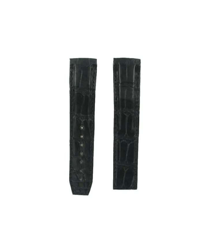 Cinturino Omega In Pelle Nera per Omega Square 20 x 18 mm Senza Chiusura