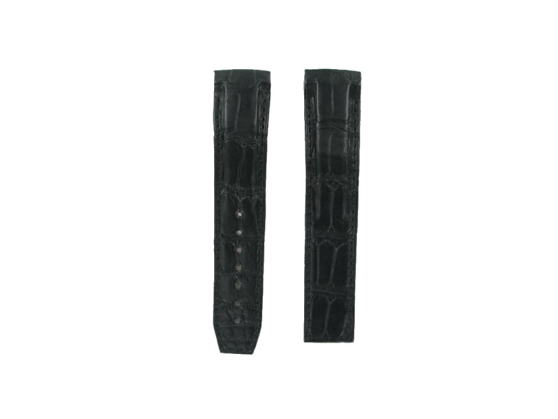 Omega Black Leather Strap for Omega Square 20 x 18 mm