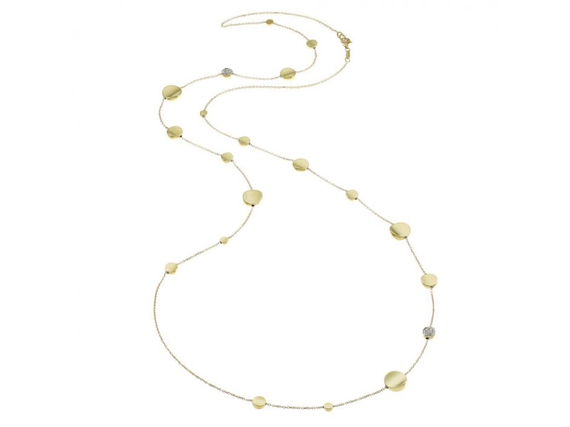 Chimento Armillas Glow Long Necklace in Yellow Gold with Diamonds