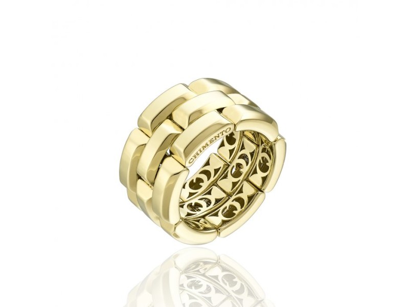 Chimento X-Tend Chocolat Elastic Ring in Yellow Gold