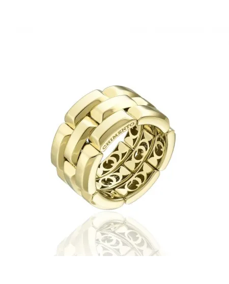 Bague élastique Chimento X-Tend Chocolat en or jaune