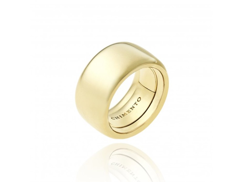 Chimento Forever Unico Ring in Yellow Gold with "Love" Engraving