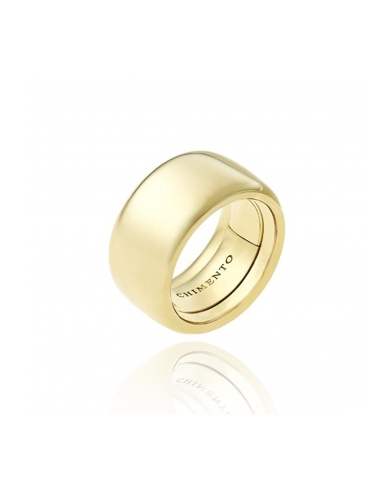 Chimento Forever Unico Ring in Yellow Gold with "Love" Engraving