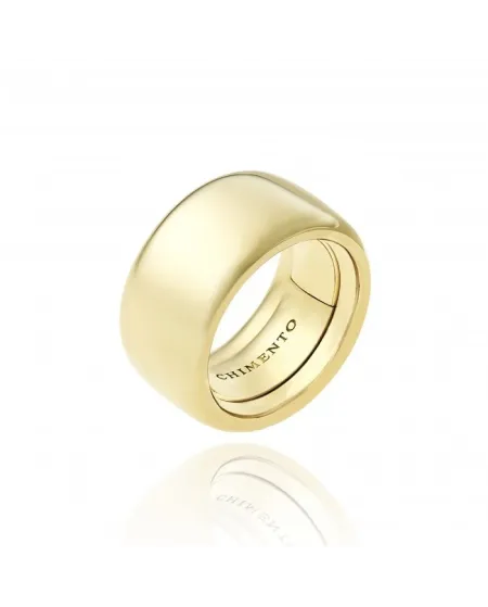 Anello Chimento Forever Unico in Oro Giallo con Incisione "Amore"