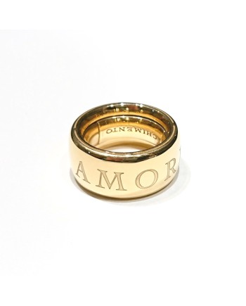 Chimento Forever Unico Ring in Yellow Gold with "Love" Engraving