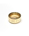 Bague Chimento Forever Unico en or jaune avec gravure "Love"