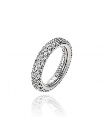 Anello Chimento Forever Star in Oro Bianco con Diamanti