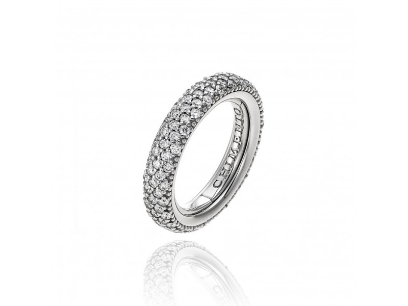 Chimento Forever Star Ring in White Gold with Diamonds