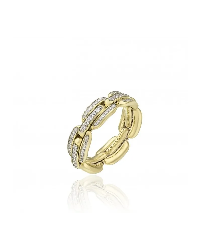 Anello Elastico Chimento X-Tend in Oro Giallo con Diamanti