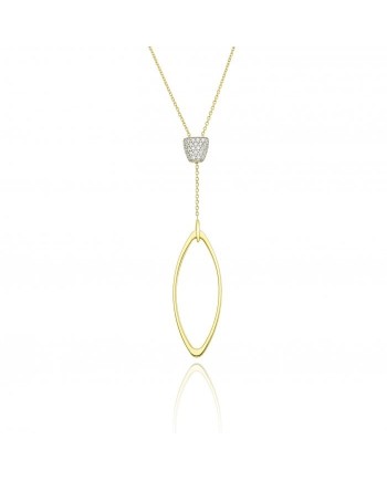 Collana Chimento Link Sensi in Oro Giallo con Diamanti Bianchi