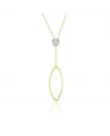 Chimento Link Sensi Necklace in Yellow Gold with White Diamonds