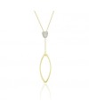 Collier Chimento Link Sensi en or jaune avec diamants blancs