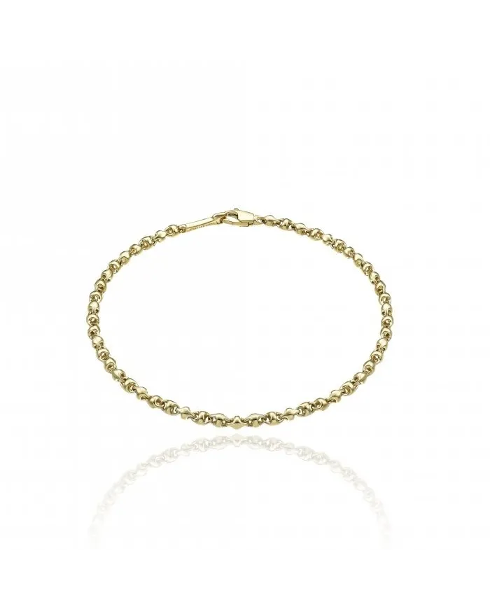 Bracelet Chimento Tradition en or, accents en or jaune avec maillon bleu marine
