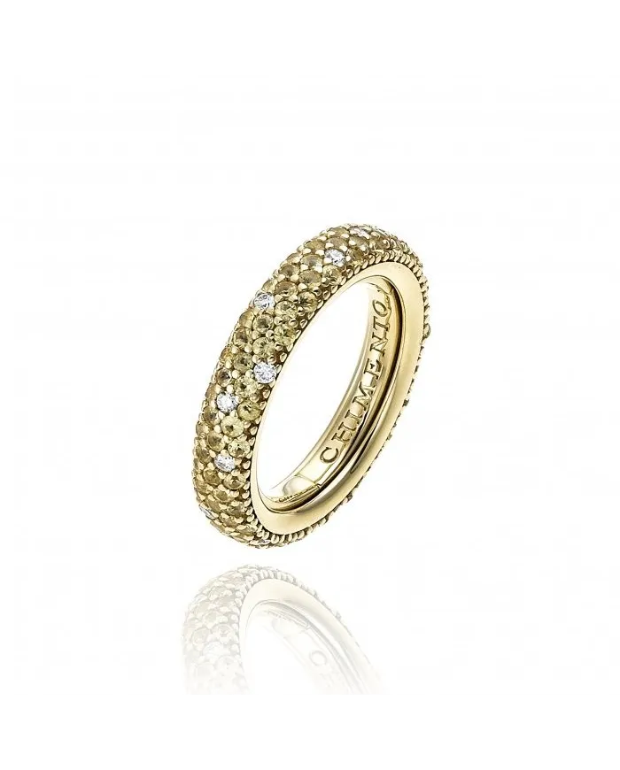 Chimento Forever Star Ring in Yellow Gold with Yellow Sapphires and Diamonds