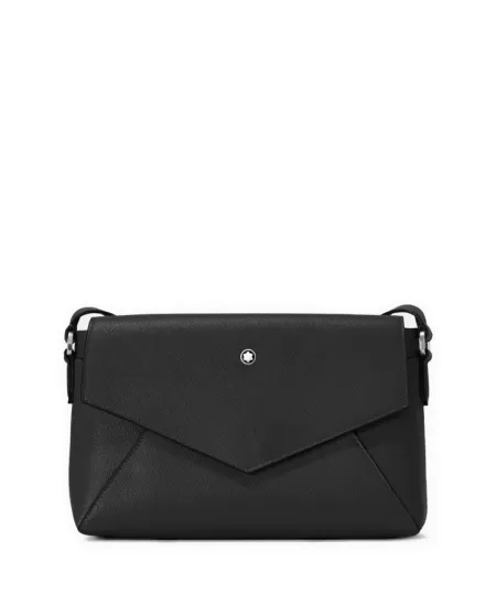 Petit Sac Montblanc Sartorial Double en Cuir Noir