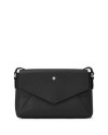 Borsa Montblanc Sartorial Double Bag Piccola in Pelle Nera