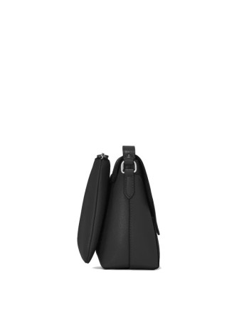 Borsa Montblanc Sartorial Double Bag Piccola in Pelle Nera
