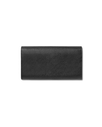 Portefeuille Montblanc Continental Sartorial en cuir noir
