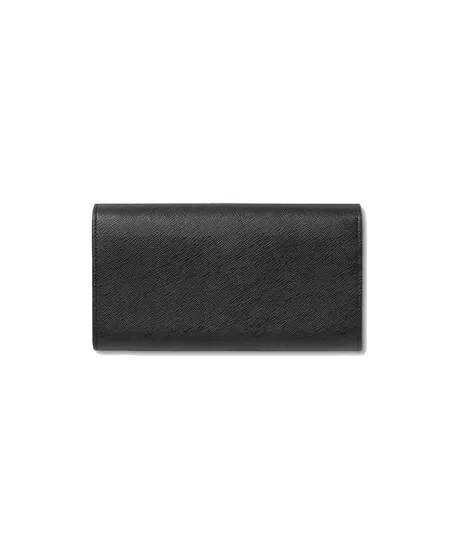 Portefeuille Montblanc Continental Sartorial en cuir noir