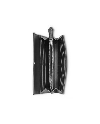 Portefeuille Montblanc Continental Sartorial en cuir noir